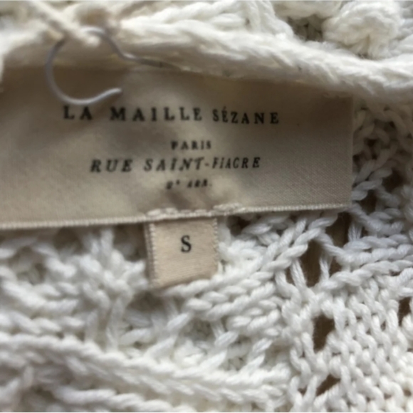 SOLD! Sezane Annette Jumper Ecru (S) - Picture 7 of 7